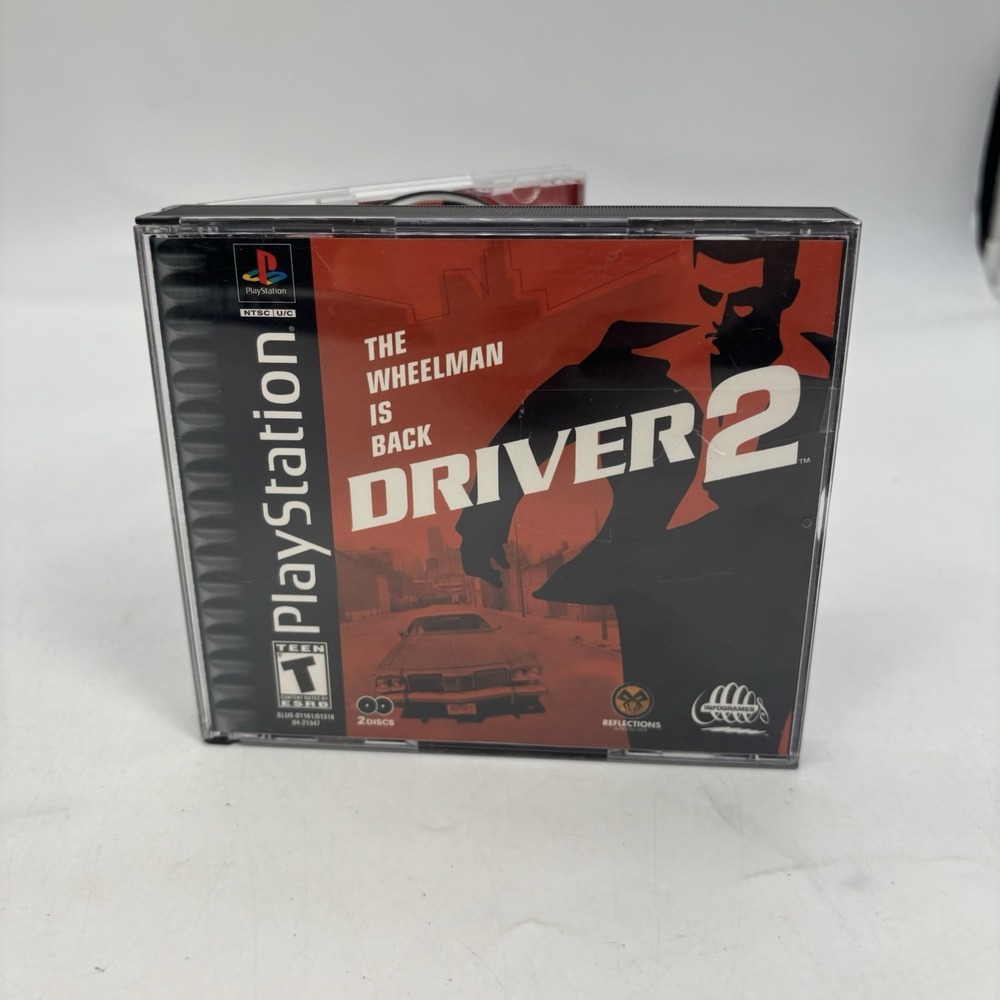 Driver 2 (Sony PlayStation 1, 2000) PS1 Both Discs And Case Complete Working